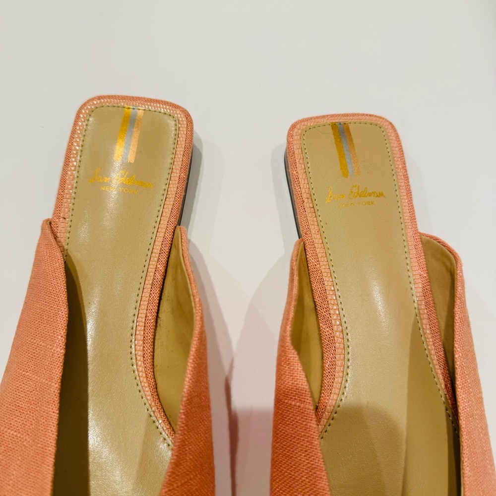 SAM EDELMAN NEW YORK Womens Coral Padded Lavina Square Toe Slip On Mules Sz 11 - Picture 8 of 13